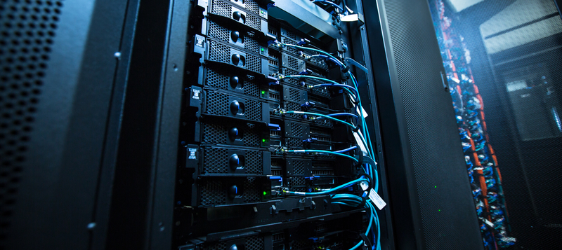 network server room with computers for digital tv ip communicati network server room