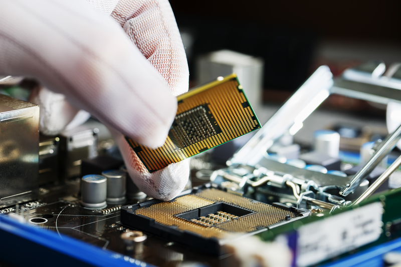 Electronic engineer of computer technology. Maintenance computer cpu hardware upgrade of motherboard component. Pc repair, technician and industry support. Electronic engineer of computer technology.